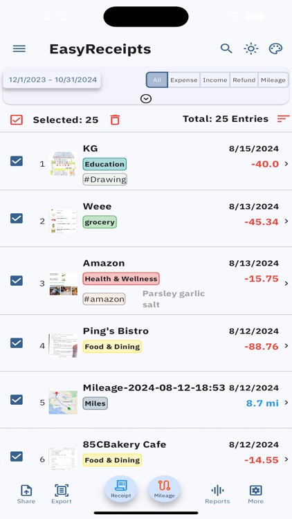 EasyReceipts - Smart Tracker screenshot-3