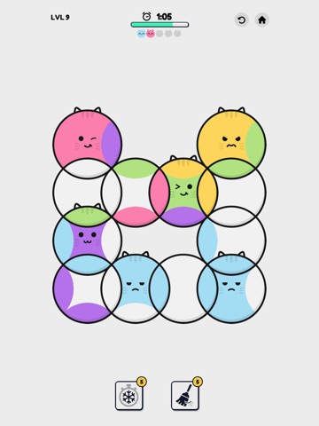 Purrfect Circles: Color Sort iPad screenshot