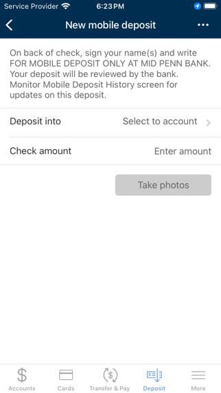 Mid Penn Bank Mobile Banking Screenshot