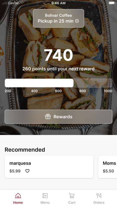 Bolivar Coffee iPhone screenshot 1 - Food & Drink app