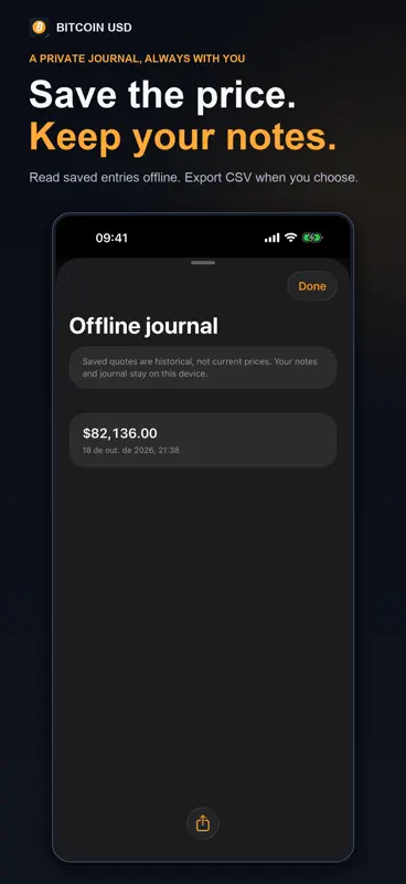 Bitcoin USD: Cotação e Alertas screenshot 5 of 5