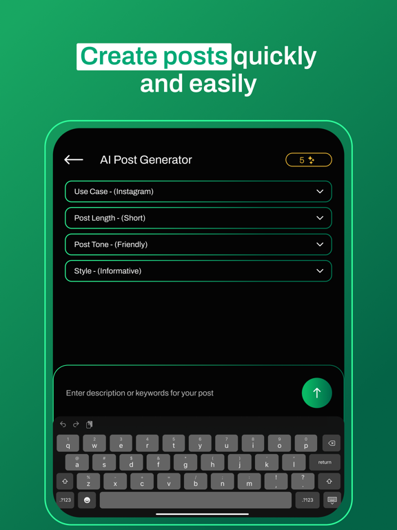 Easy Writer - AI Writing Agent iPad screenshot