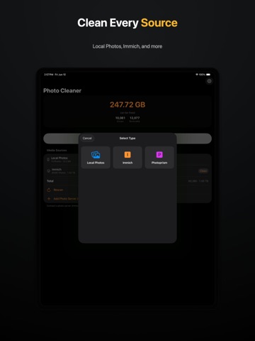 Stream Duplicate Photo Cleaner iPad screenshot