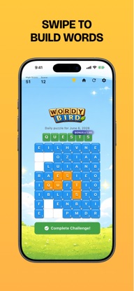 Wordy Bird: Word Swipe Game screenshot 1