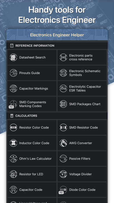 Screenshot #1 pour Electronics Engineer Helper