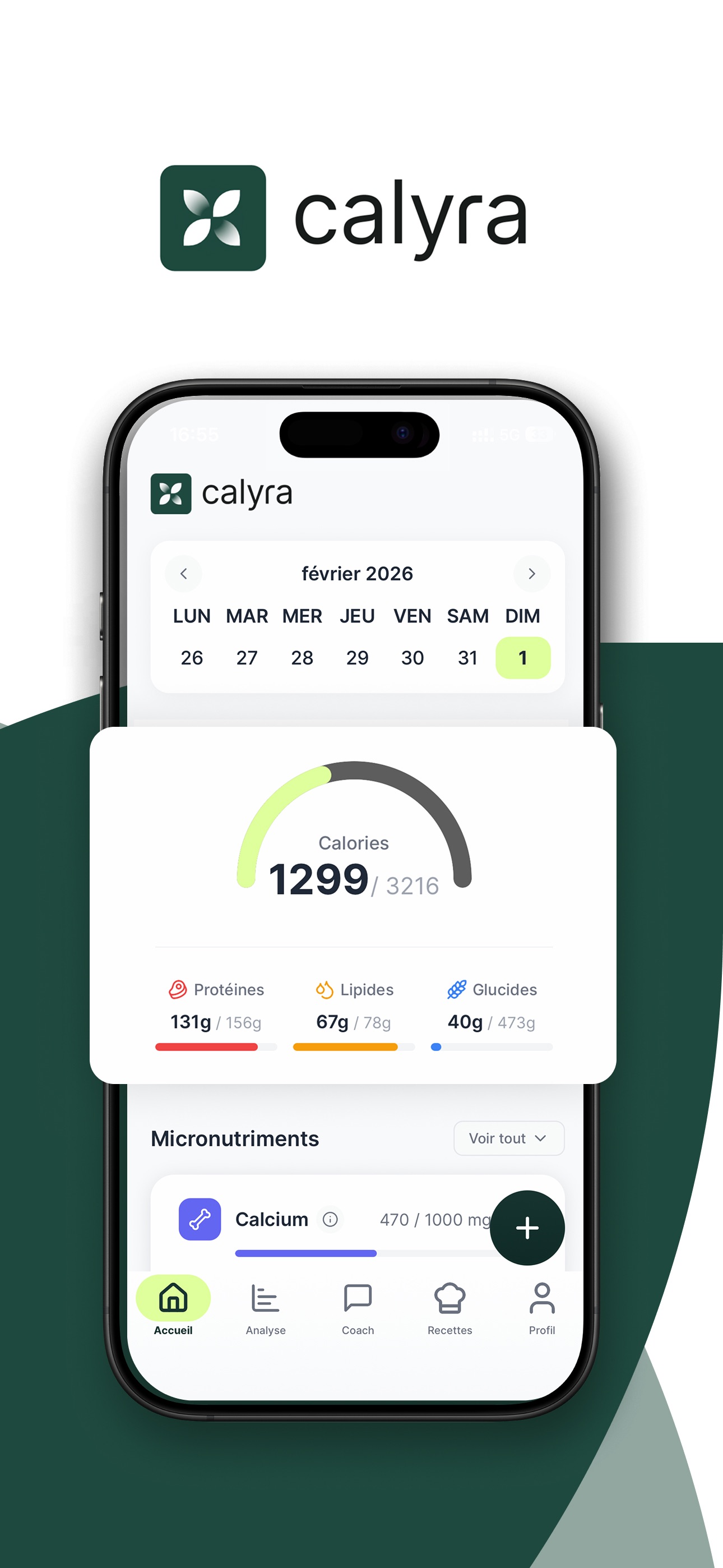 Screenshot 1 of Calyra - AI Calorie Tracker