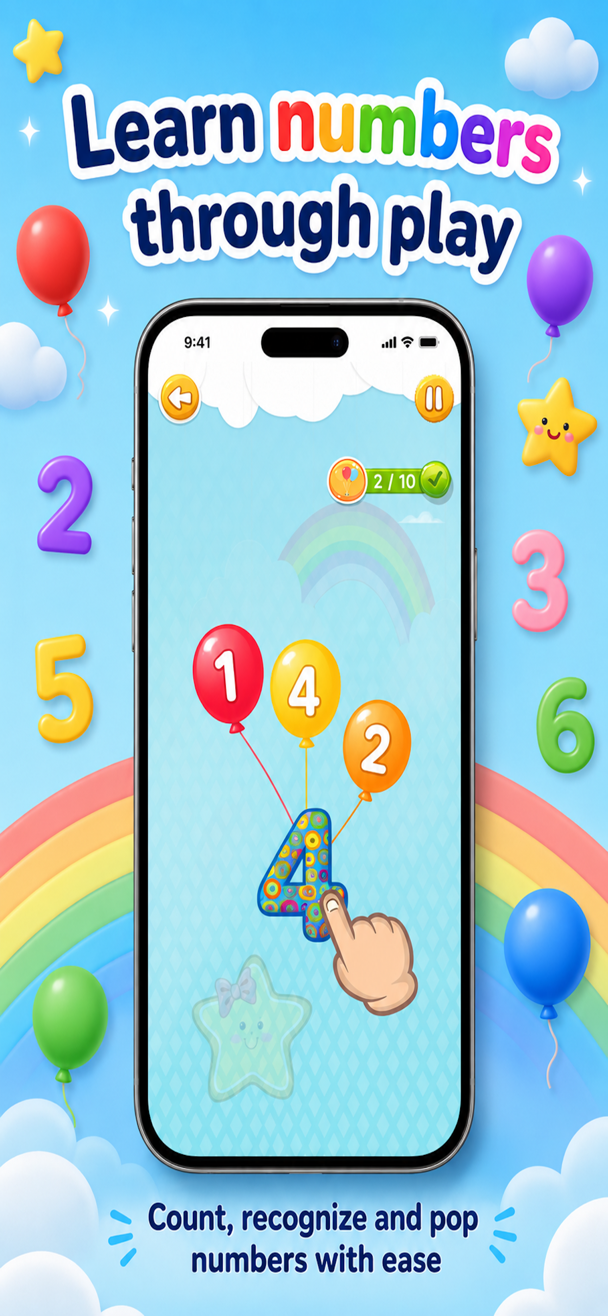Balloon Pop Kids Learning