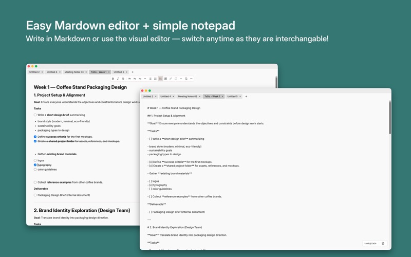 Bunch of Papers - Text Editor screenshot 1