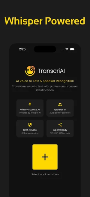 Offline Transcribe, TranscriAI screenshot 1