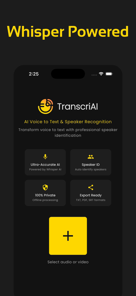 Offline Transcribe, TranscriAI screenshot 1