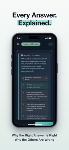 AWS Cloud Practitioner Study iPhone screenshot
