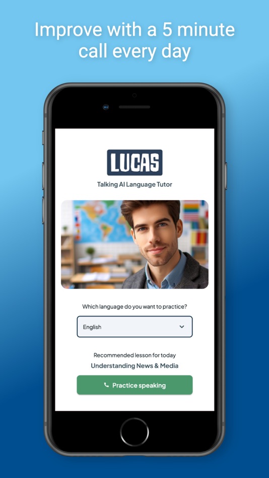#2. Luca | AI language tutor (iOS) By: Alldone GmbH