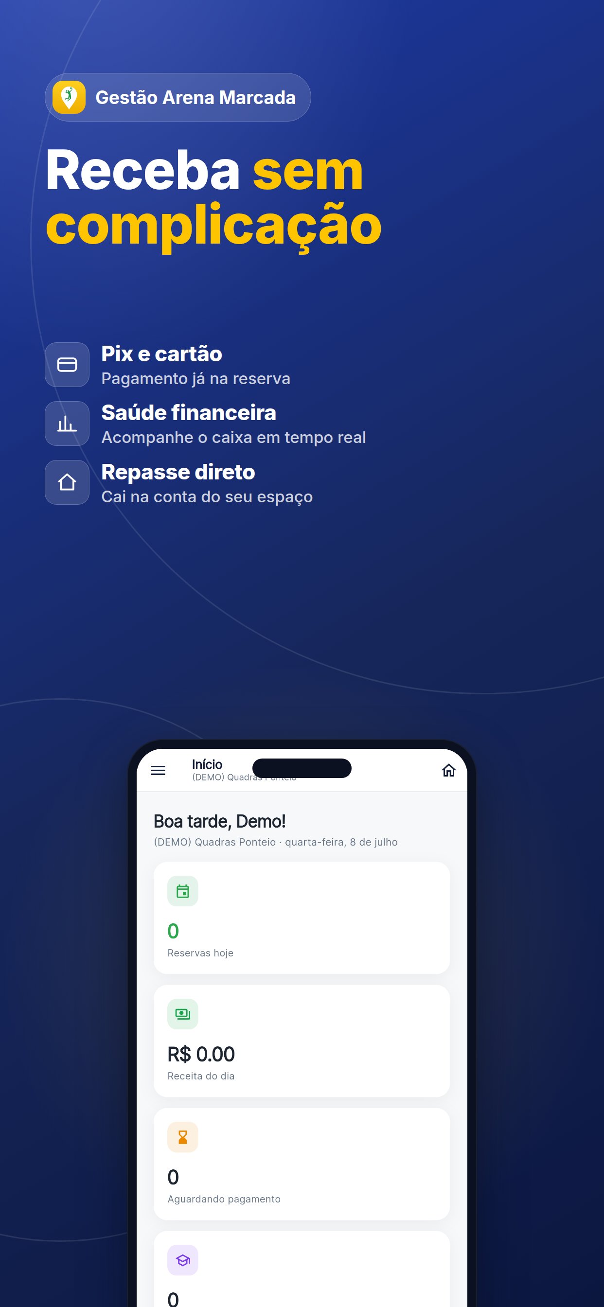 Gestão Arena Marcada screenshot 2