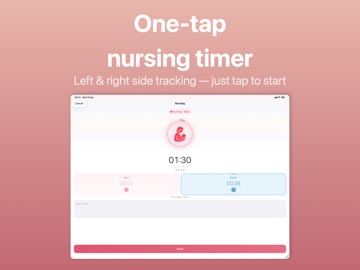 Nursling: Baby Feeding Tracker iPad screenshot