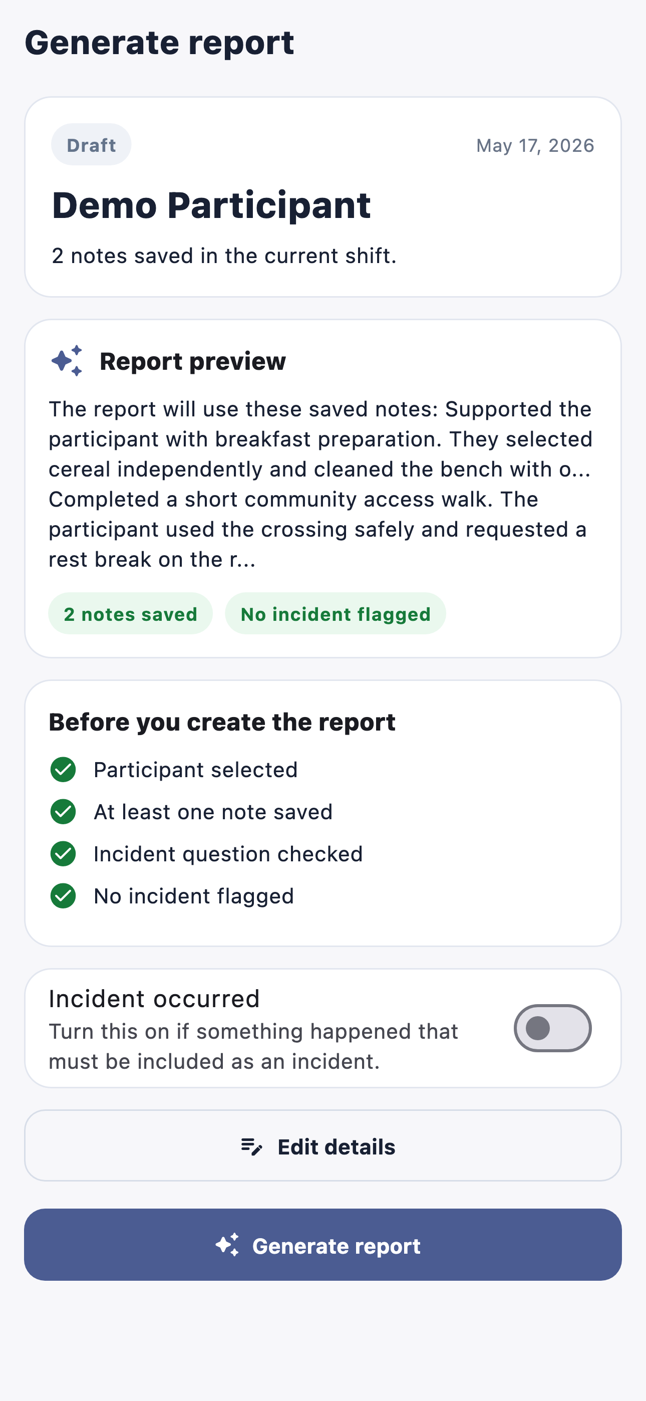 NDIS Shift Notes screenshot 6