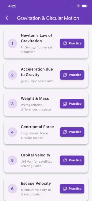 Physics Formula Quiz screenshot 3