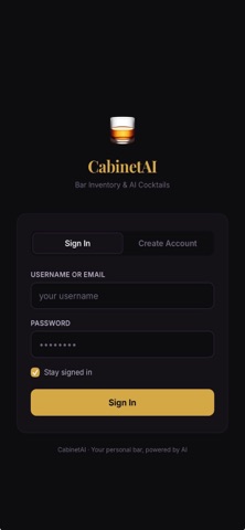 CabinetAI iPhone screenshot