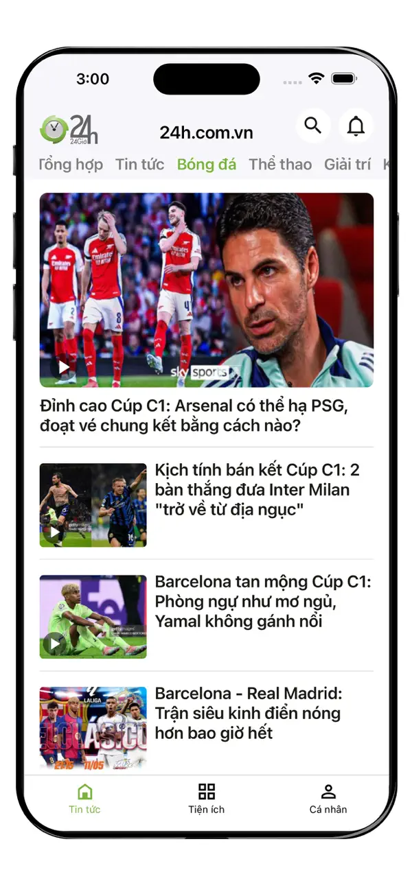 Screenshot #3 pour 24h: Bóng đá, Tin tức