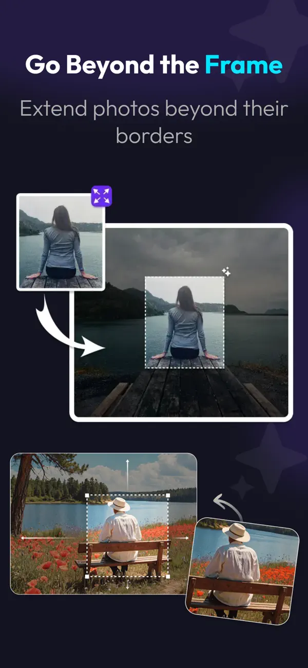Screenshot #2 pour AI Video Outpainting: Reframe