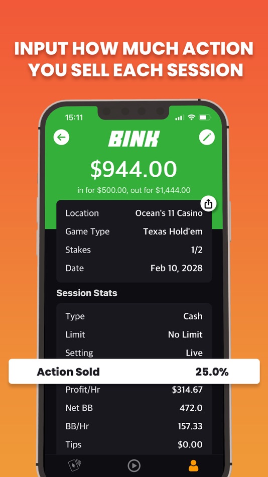 #8. Bink Poker Bankroll Tracker (iOS) 由: Heater LLC