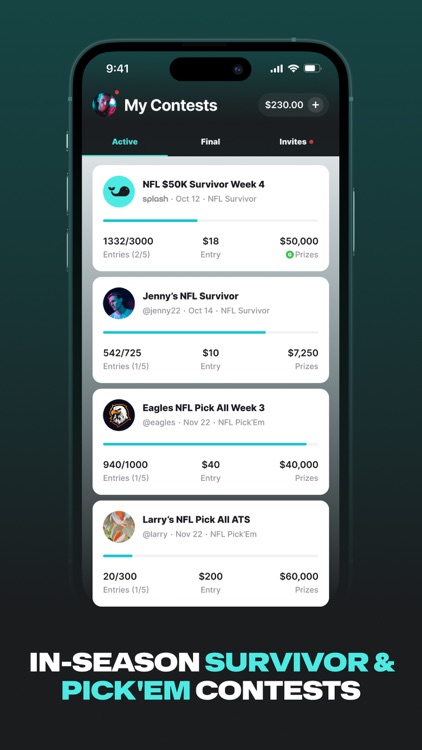 Splash Sports | Survivor & DFS screenshot-5