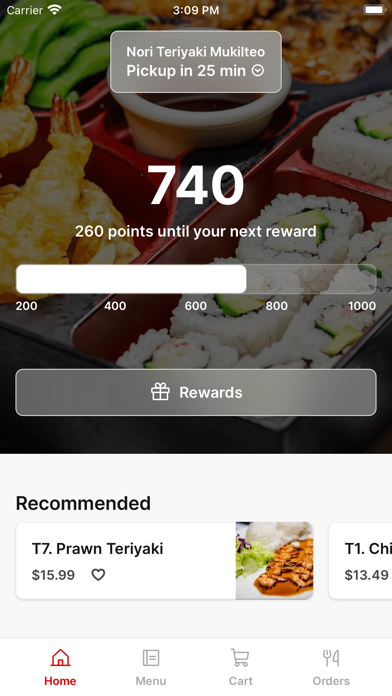 Nori Teriyaki iPhone screenshot 1 - Food & Drink app