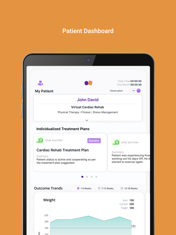 Nudj Clinicians iPad screenshot 4 - Medical app
