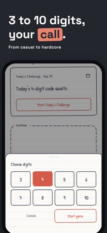 1A2B — Bulls & Cows Screenshot 6 of 6