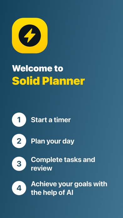 Screenshot #1 pour Solid Planner - timer + agenda