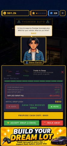 Car Dealer Story: Idle Tycoon iPhone screenshot