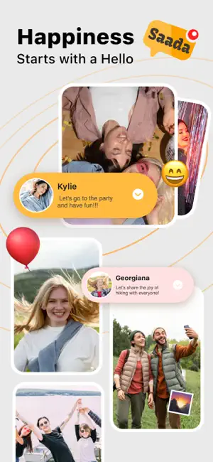 Saada - Chat & Party Live screenshot 1