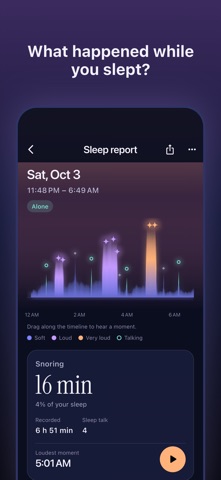 Nocto: Snore & Sleep Talk screenshot 1