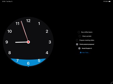 Mini Clock - Focus & Pomodoro iPad screenshot
