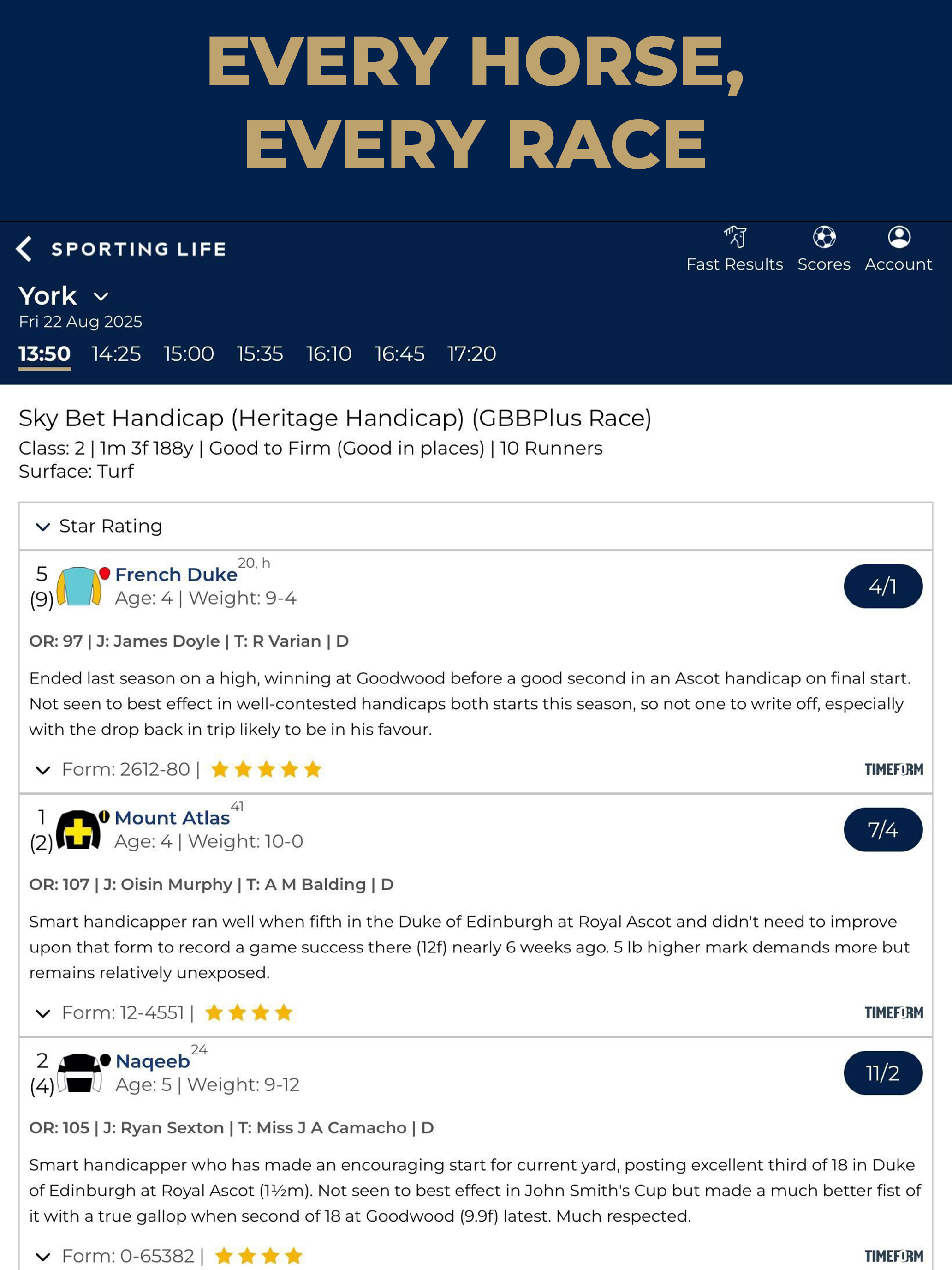 Sporting Life - Horse Racing screenshot 11
