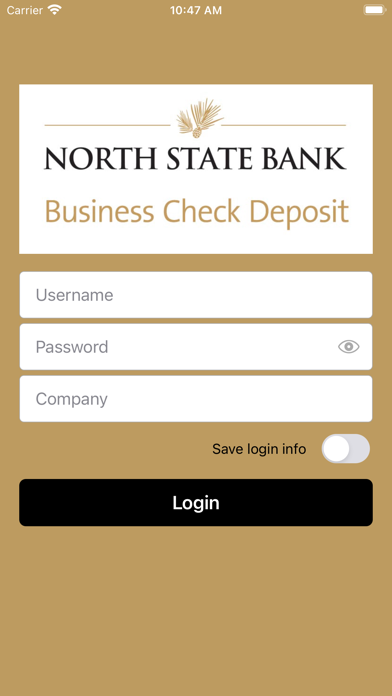 North State Business Deposit Screenshot