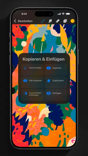 Screenshot von Procreate Pocket auf dem iPhone 10