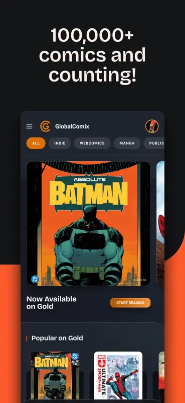 GlobalComix: Comics and Manga screenshot 1 of 7