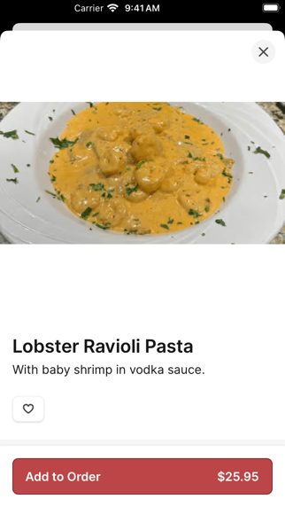 Bella Notte Italian Restaurant iPhone screenshot 3 - Food & Drink app