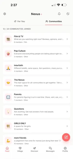Nexus - Find Your Communities screenshot 1