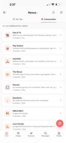 Nexus - Find Your Communities Screenshot 1 of 4