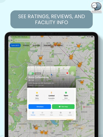 Toilet Finder Pro iPad screenshot