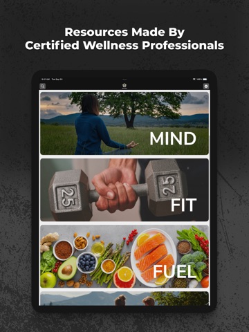 ISA Wellness iPad screenshot