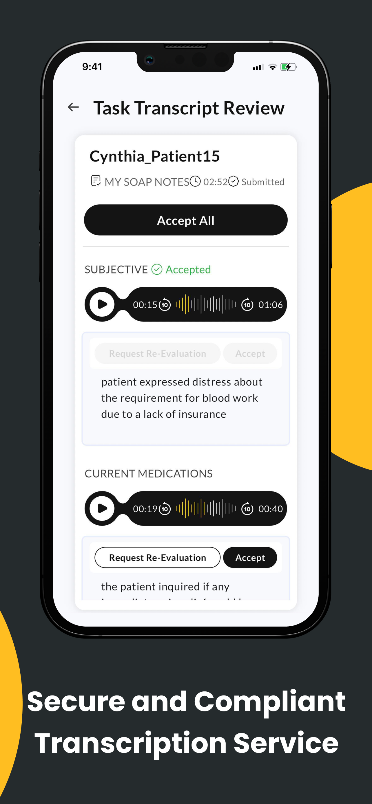Scribejoy: Medical Transcriber screenshot 4
