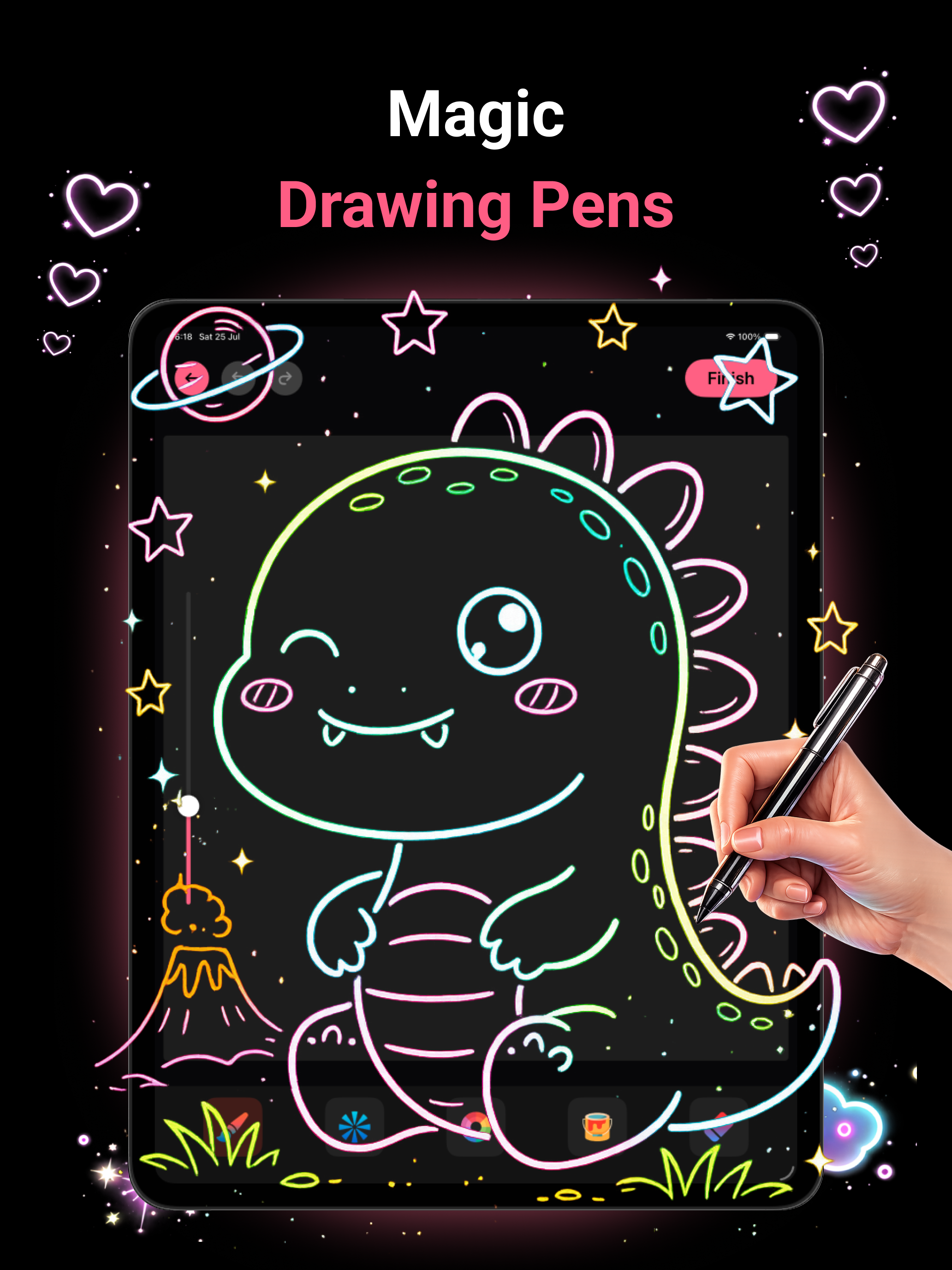 Doodle Glow: Magic Art Drawing screenshot 9