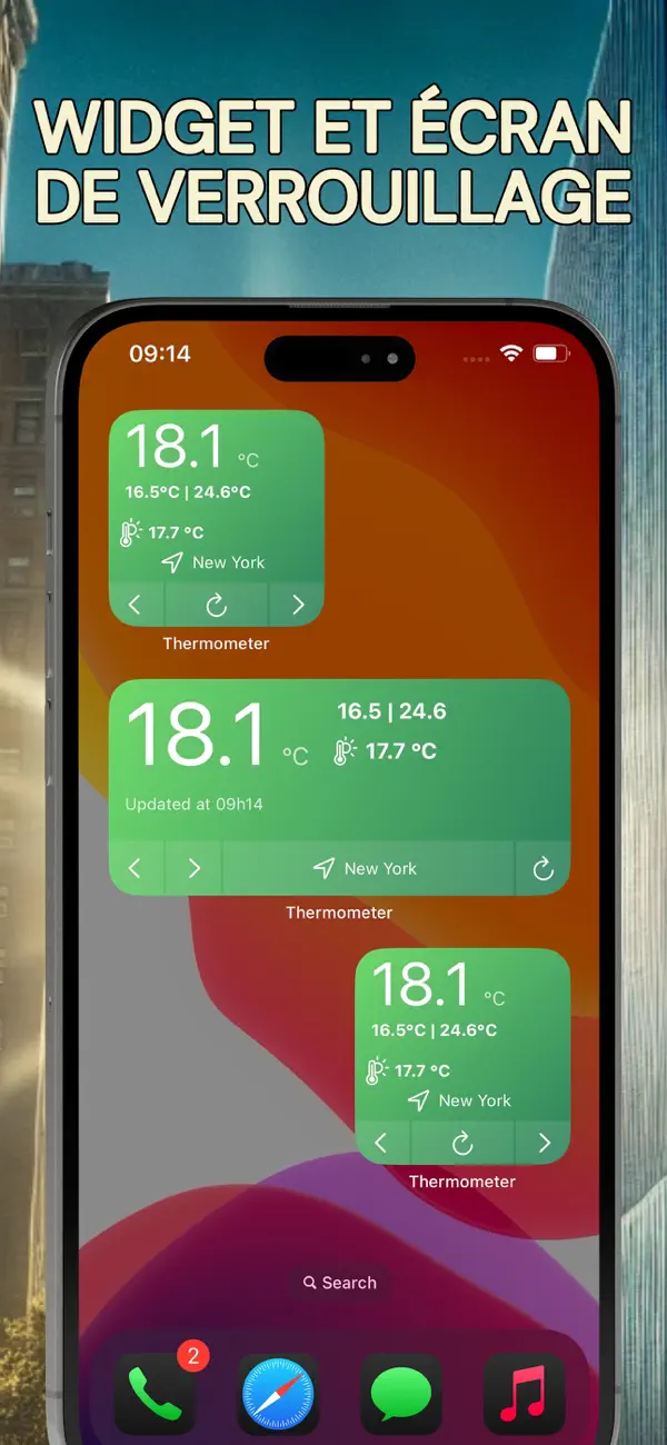Screenshot #2 pour Thermo - Thermomètre en Direct