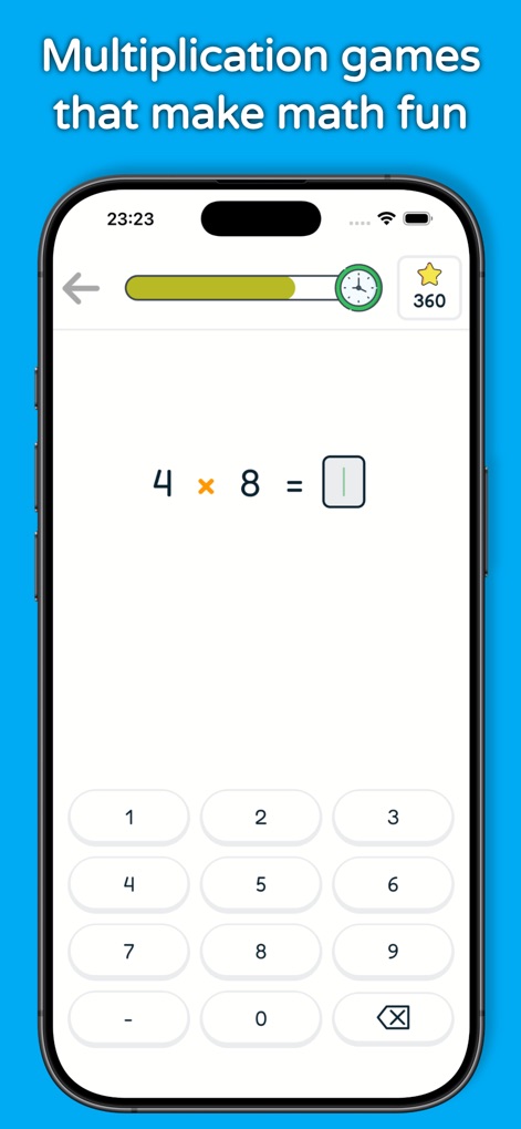 1st - 12th Grade Math Problems - This tool offers interactive problem-solving with a clear multiplication challenge and provides a handy numeric keypad for quick and accurate input.
