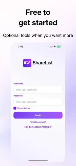 ShareList App screenshot 3