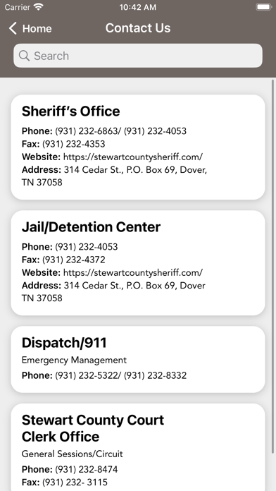 Stewart County Sheriff TN Screenshot