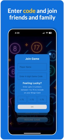 Virtual Bingo Cards: Online Screenshot 2 of 3