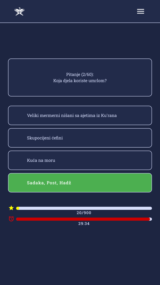 #4. Islamski kviz - pitajucene.com (iOS) By: Muhamed Muminovic